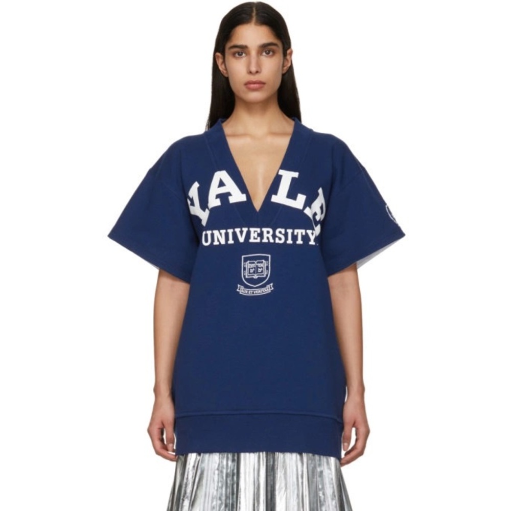 Raf Simons for Calvin Klein Blue Yale University Tunic 100% cotton